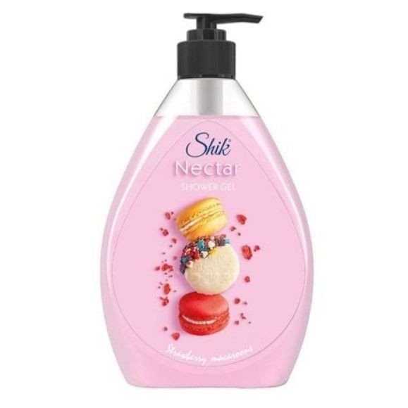 Гель для душа "Shik Nectar" 900г Полуничний макарон