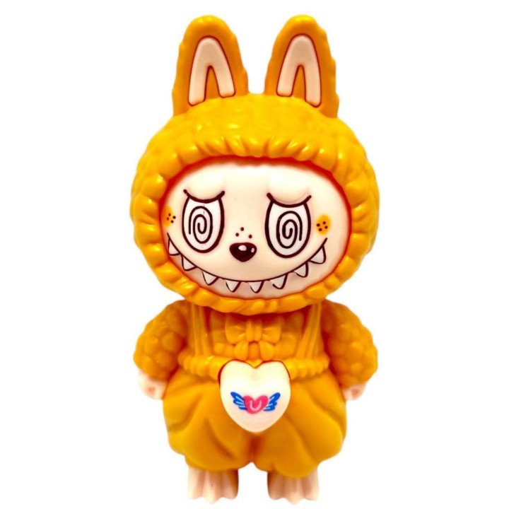 Іграшка-брелок "Лабубу/LABUBU", змінює обличчя (ПІСОЧНИЙ)