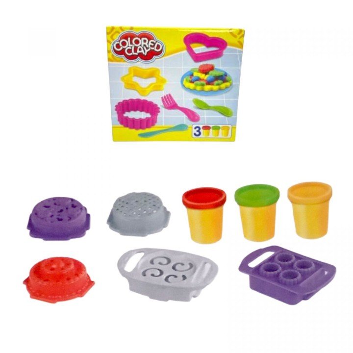 Тісто для ліплення 8825 (96/2) форми для ліплення, пластилін, в коробці