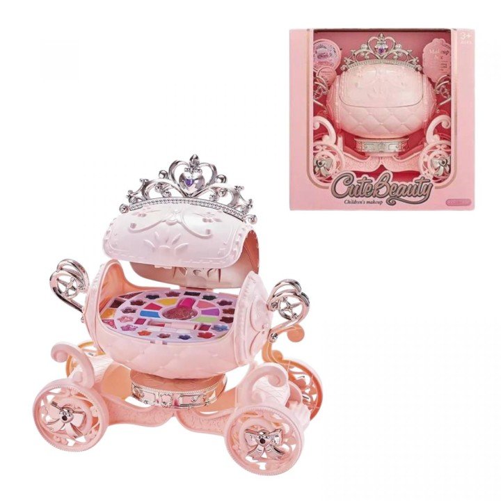 Набір косметики (тіні, помада, лак, глітери, дзеркальце)