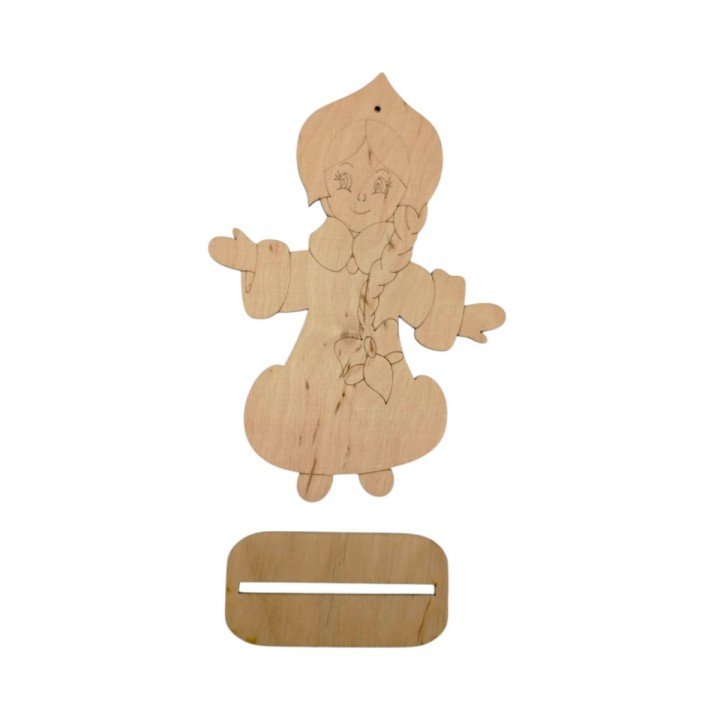 Деревʼяна Розмальовка. Снігуронька укр-ру