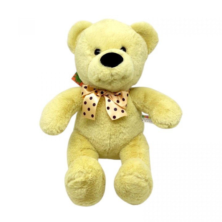 М'яка іграшка Ведмедик Тедді 35 см (БАНАНОВИЙ)