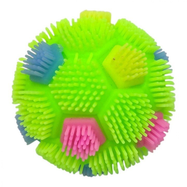 Уцінка. Їжачок, що світиться Футбол 6 см (САЛАТОВИЙ) - Не світиться