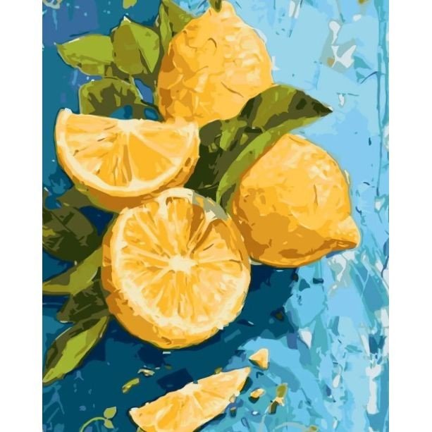 Картина за номерами "Лимонна насолода" 40*50 см