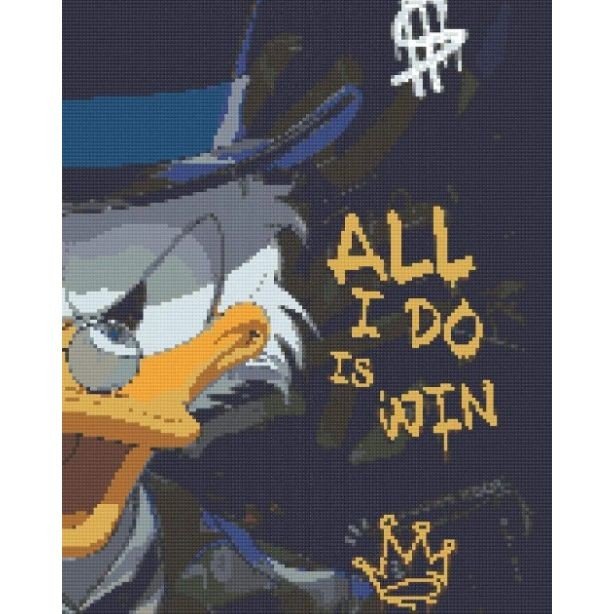 Алмазна мозаїка "Скрудж Макдак" 40х50 см