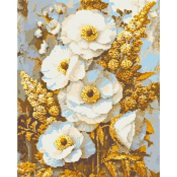 Алмазна мозаїка "Благородні квіти" 40х50 см