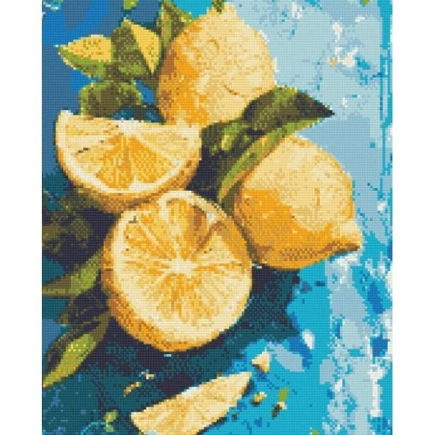 Алмазна мозаїка "Лимонна насолода" 40х50 см