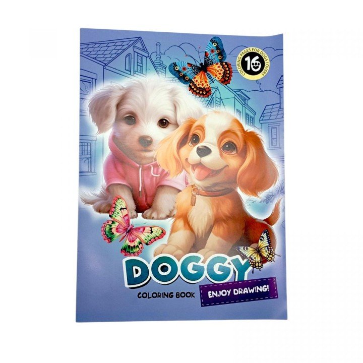 Розфарбовка, 210х297 мм, (DOGGY ВИД 2)