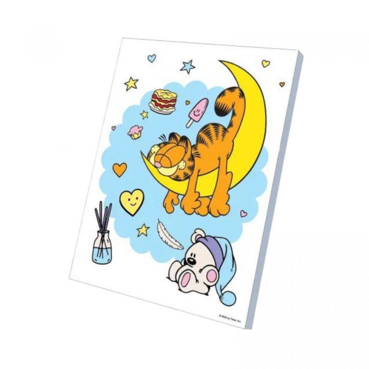 Набір для розпису по номерах 30х40 см "Солодкі сни Гарфілда"