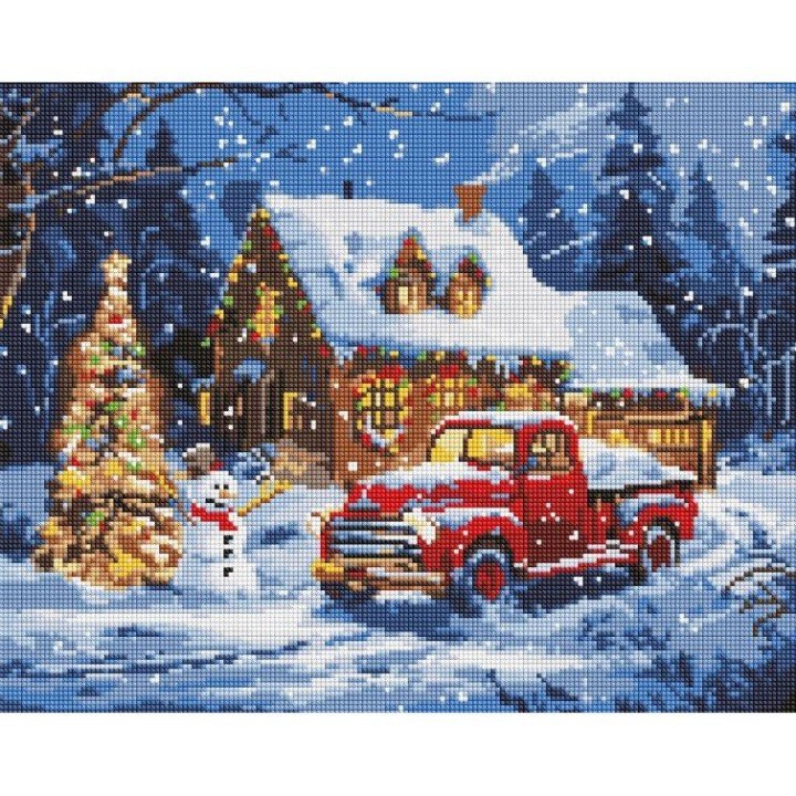 Алмазна мозаїка "Новорічні дива" 40х50см