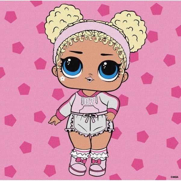 Картина за номерами "L.O.L Surprise! Game on. Flower Child" 25x25см