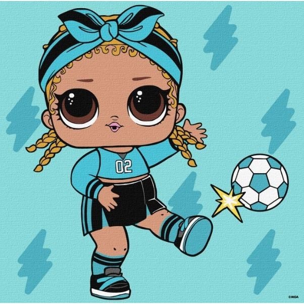 Картина за номерами "L.O.L Surprise! Game on. Kicks" 25x25см