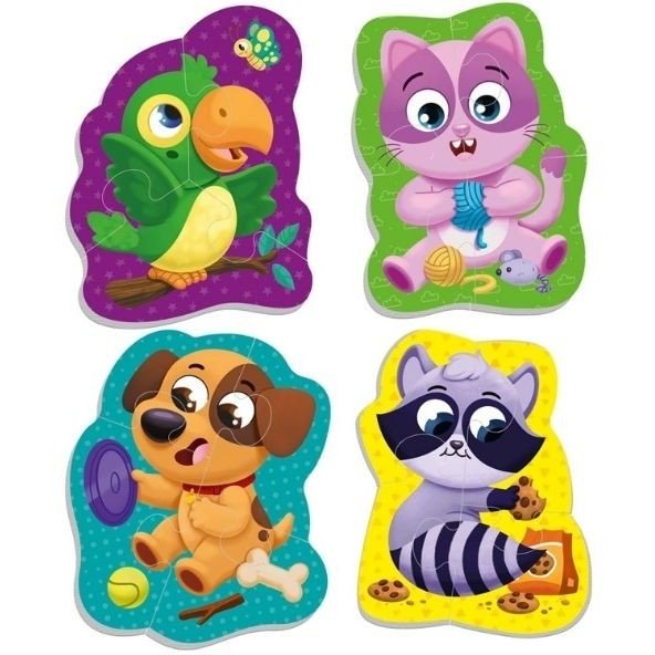 Мʼякі пазли для малюків "Домашні тварини"