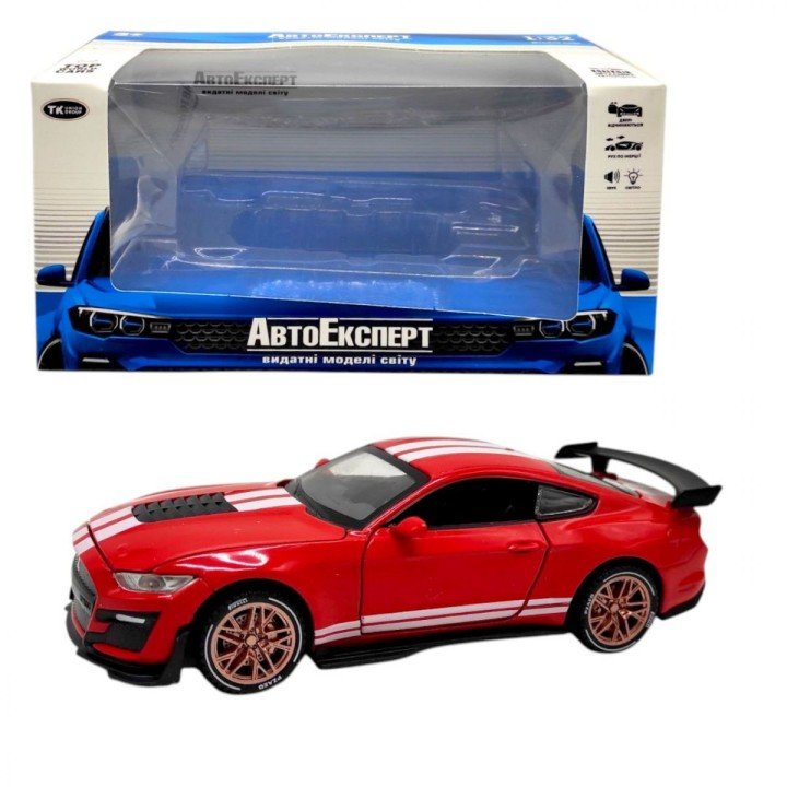 Машинка "Авто Експерт" 1:32, звук, світло, інерція (ЧЕРВОНИЙ)