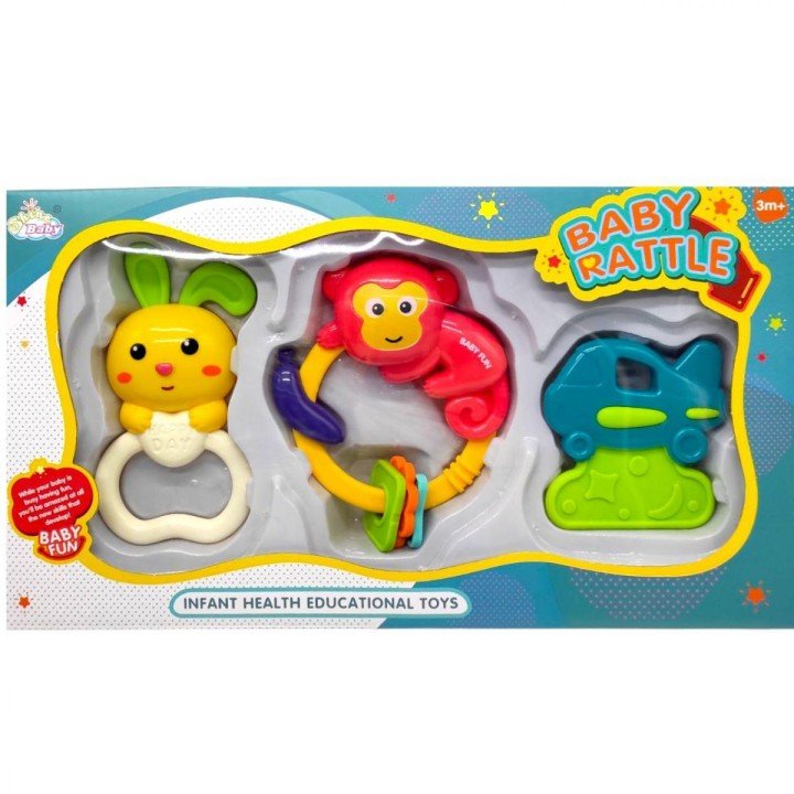 Брязкальце з прорізувачем 3шт.в кор. (ВИД 3)