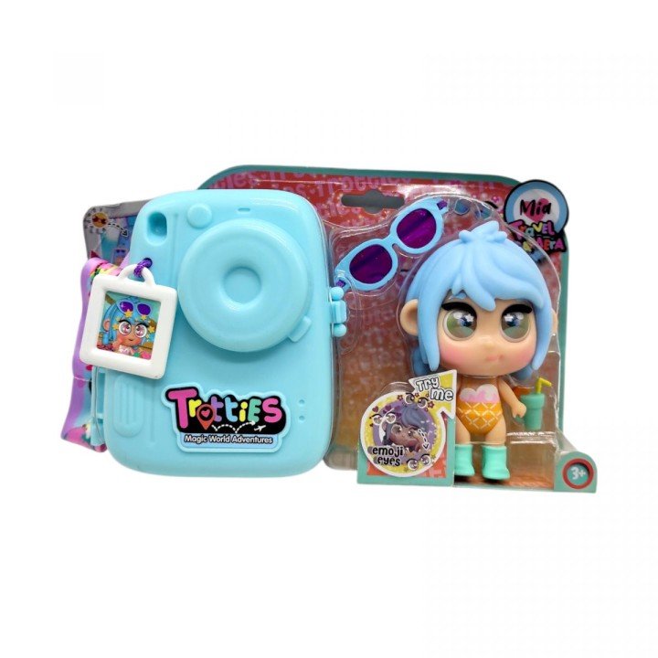 Trotties Міні-лялька Мел з фотоапаратом, блакитна
