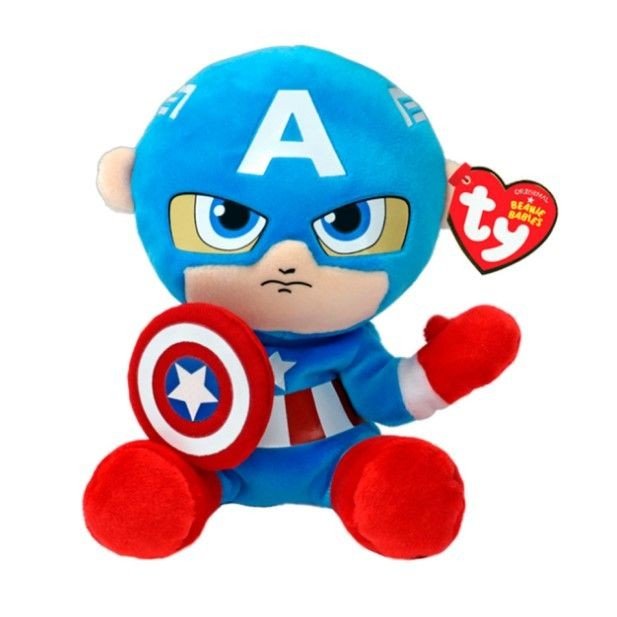 Дитяча іграшка м’яка "Marvel Капітан Америка" 15 см