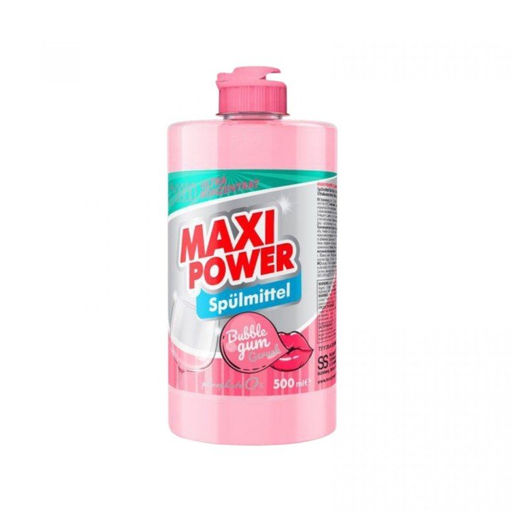 MAXI POWER Засіб для миття посуду Бабл Гам 500мл