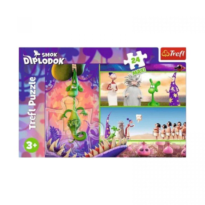 Пазли - (24 елм. MAXI) - "Цікавий дракон"/Trefl
