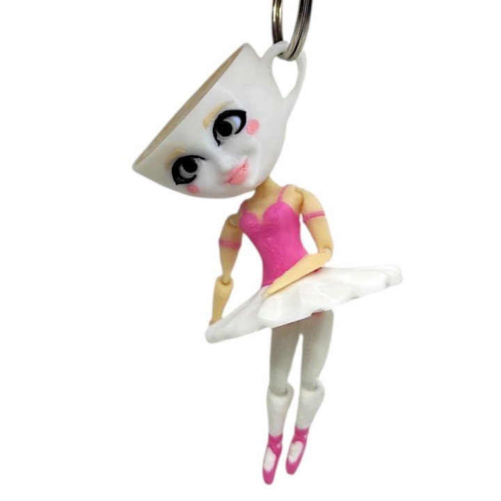 Брелок 3D друк "Брейнрот. Балеріна Капучіно"