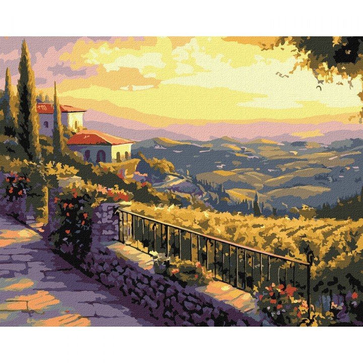 Набір для розпису по номерах "Італійський вечір" 40х50см