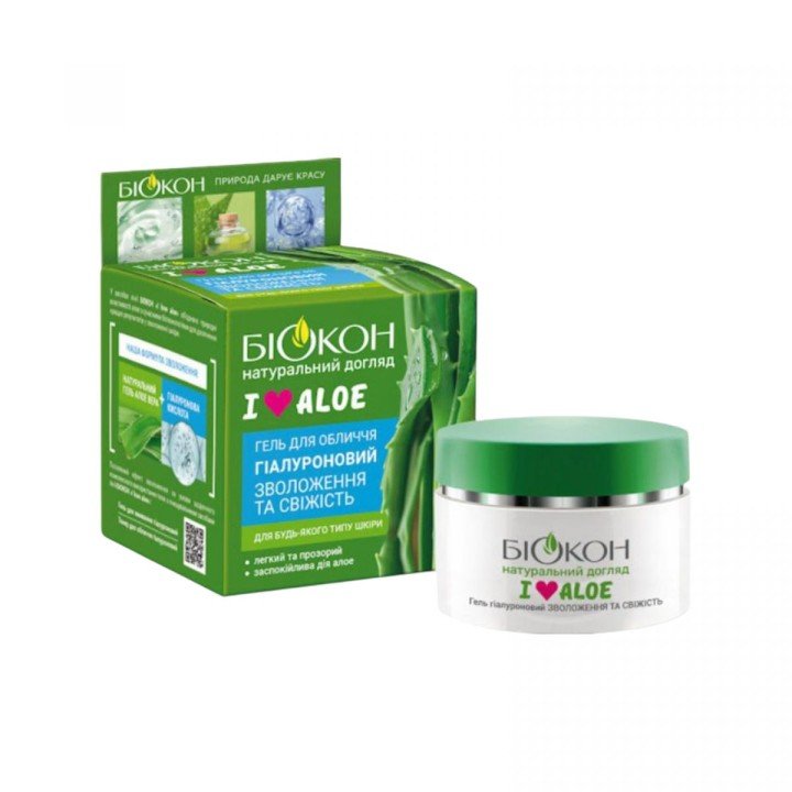 I love aloe Гель д/обличчя гіалуроновий зволоження та свіжість 50мл