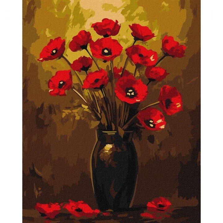 Картина за номерами "Букет маків" 40х50 см