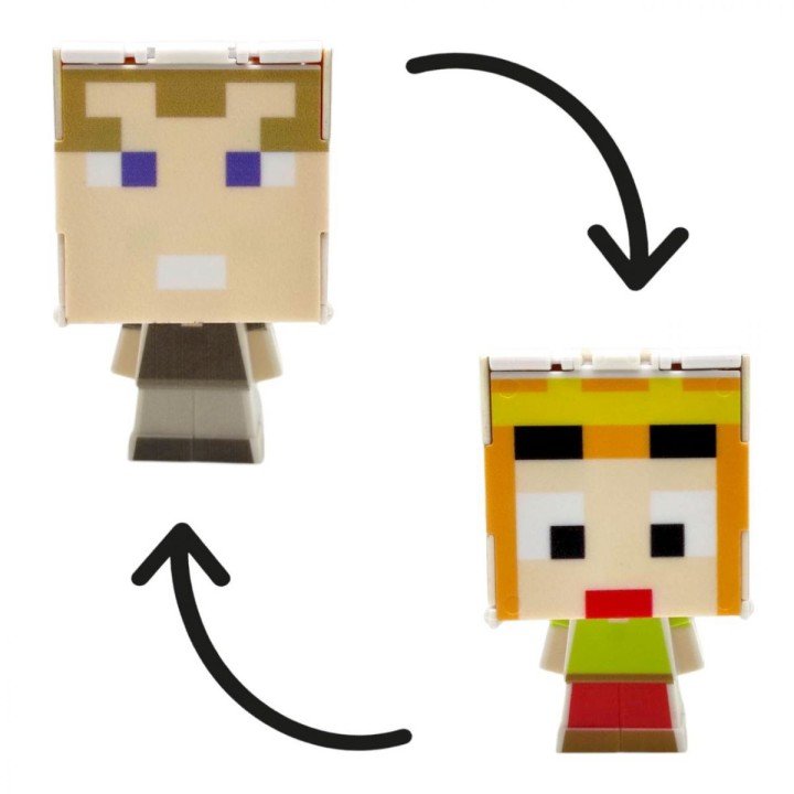 Герой-трансформер "Майнкрафт/MINECRAFT" (ПОМАРАНЧЕВИЙ) на планшеті