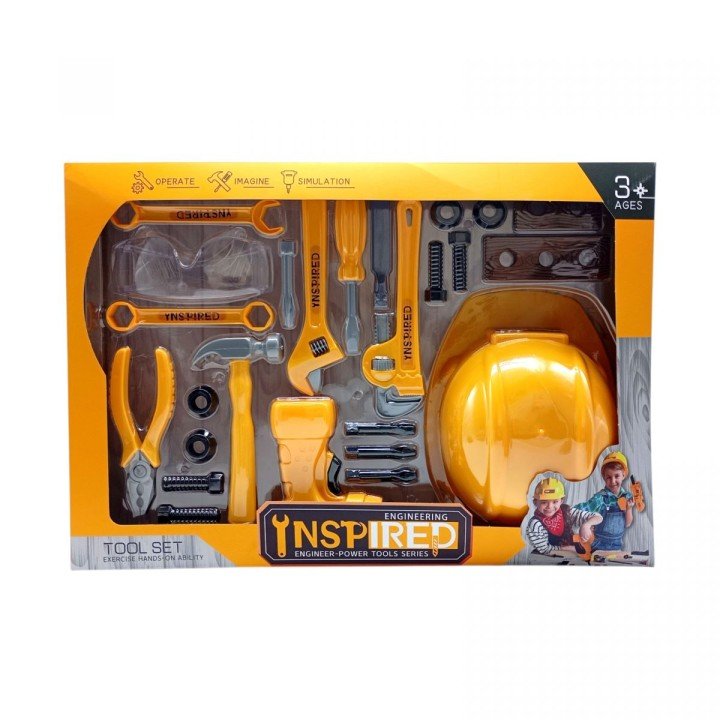 Набір інструментів з каскою батар.кор.51*7,5*33,5