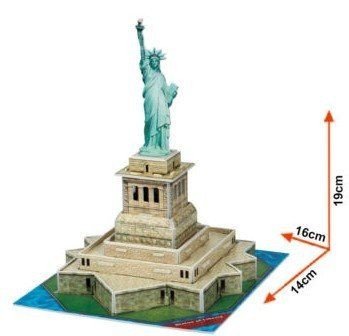 CubicFun Тривимірна головоломка-конструктор СТАТУЯ СВОБОДИ серія міні
