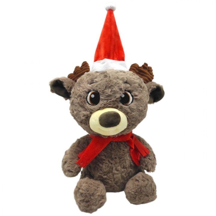 М'яка іграшка "Олень новорічний" 26 см