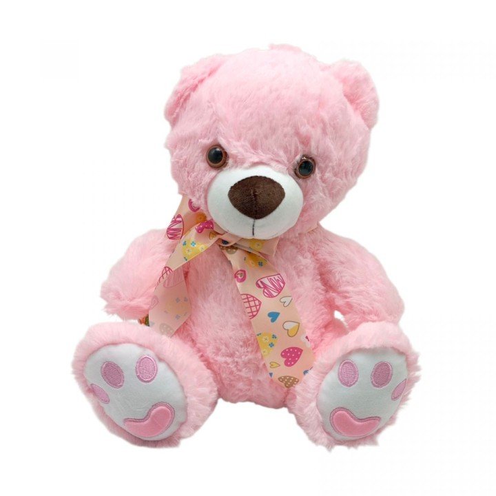 Мʼяка іграшка ведмедик (РОЖЕВИЙ) 29 см.