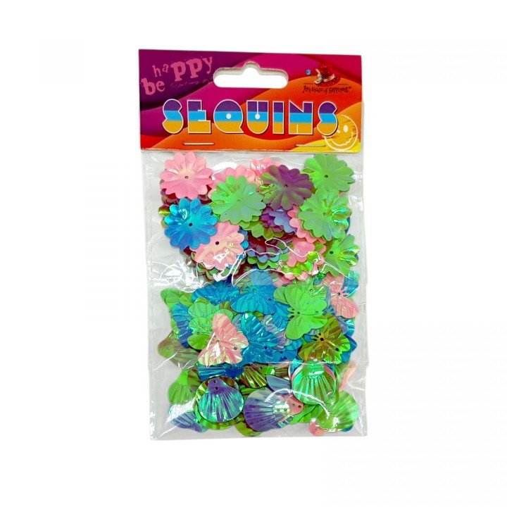 Блискітки, різні форми/кольори 5г*3 пакетики