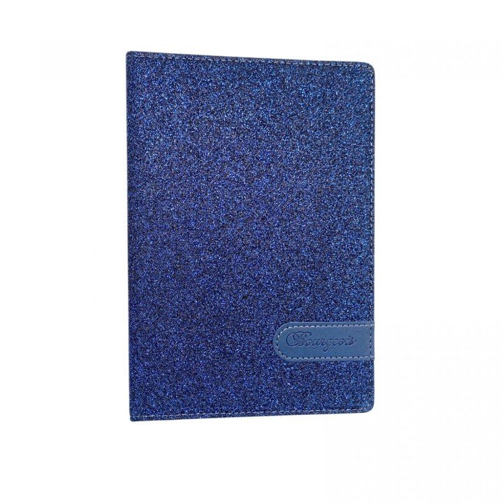 Блокнот Кожзам,А5, 80аркушів, клітинка (СИНІЙ)