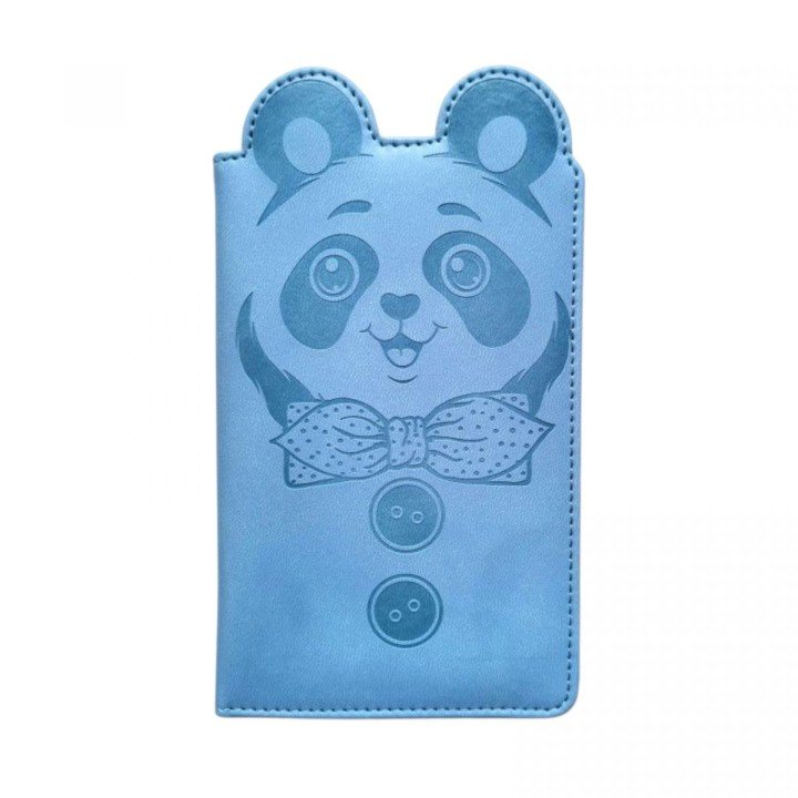 Блокнот,Кожзам,А6, 64аркуші (ПАНДА З БАНТОМ)