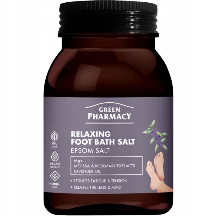 Green Pharmacy Сіль для ванни ніг Relaxing Foot Bath Salt Розслаблювальна, 400г