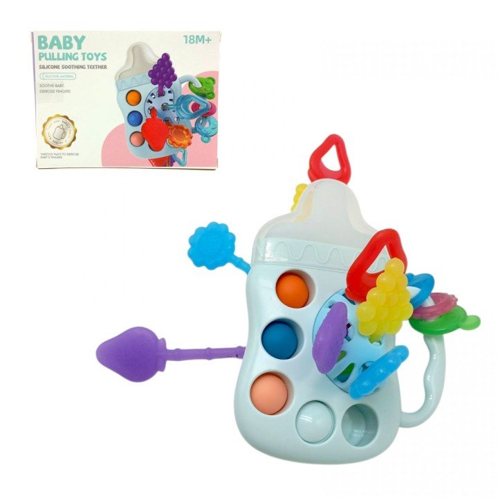 Брязкальце Монтессорі розвиваюча пляшечка з прорізувачем