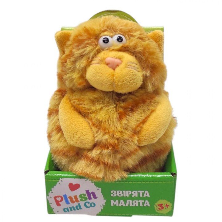 Мʼяка іграшка Plush and Co КОТИК (РУДИЙ) 12 см
