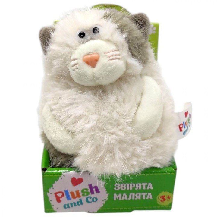 Мʼяка іграшка "Plush and Co. КОТИК" (БІЛИЙ) 12 см