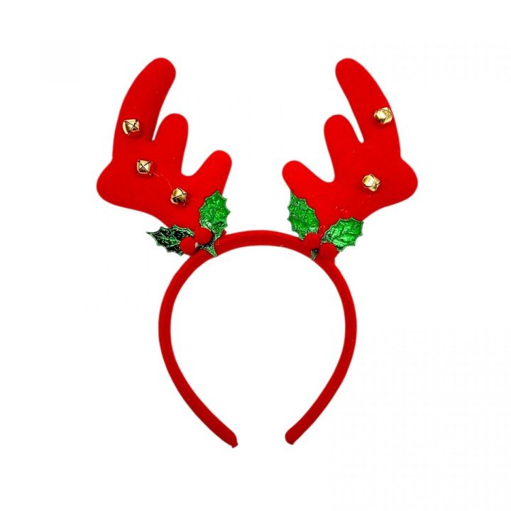 Обруч оленячі ріжки з дзвіночком 24 см