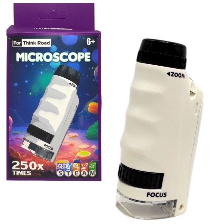 Мікроскоп 250х збільшення (БІЛИЙ)
