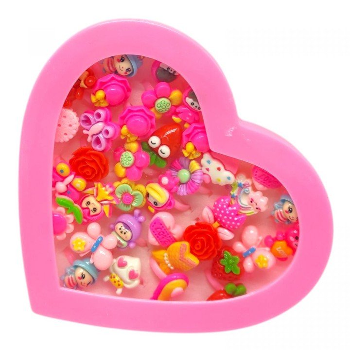 Набір дитячих каблучок, 36 шт (ВИД 2) мікс