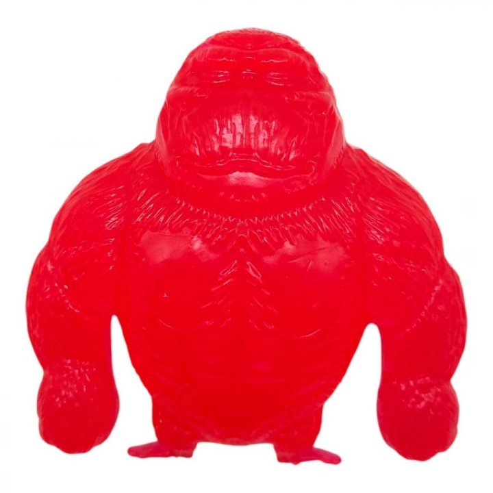 Антистрес жуйка-тягучка "Горила" 8 см (ЧЕРВОНА)