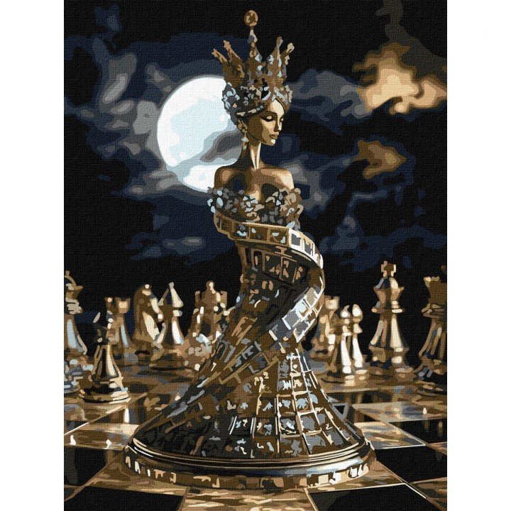 Картина за номерами "Хід королеви" 30х40 см
