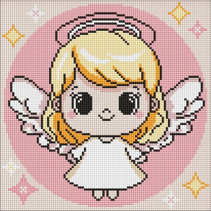 Алмазна мозаїка "Святе янголятко" 30х30 см