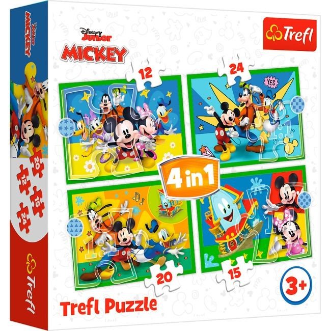 Пазли 4в1 "Міккі Маус та друзі"