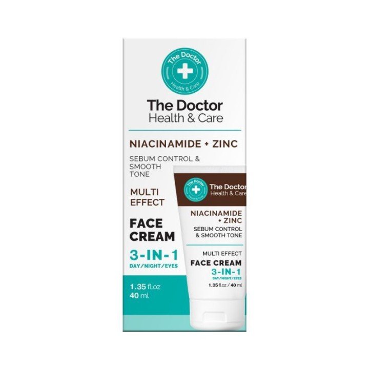 The Doctor Health & Care Крем для обличчя Niacinamide + Zinc Face Cream 3в1, 40мл