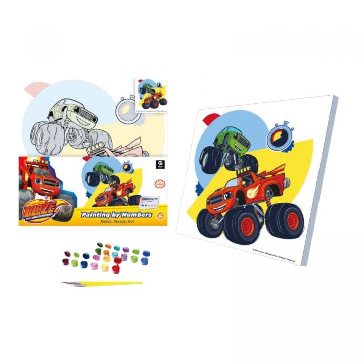 Набір для розпису по номерах 30х30 см "Блиск: На старт, увага, руш!"