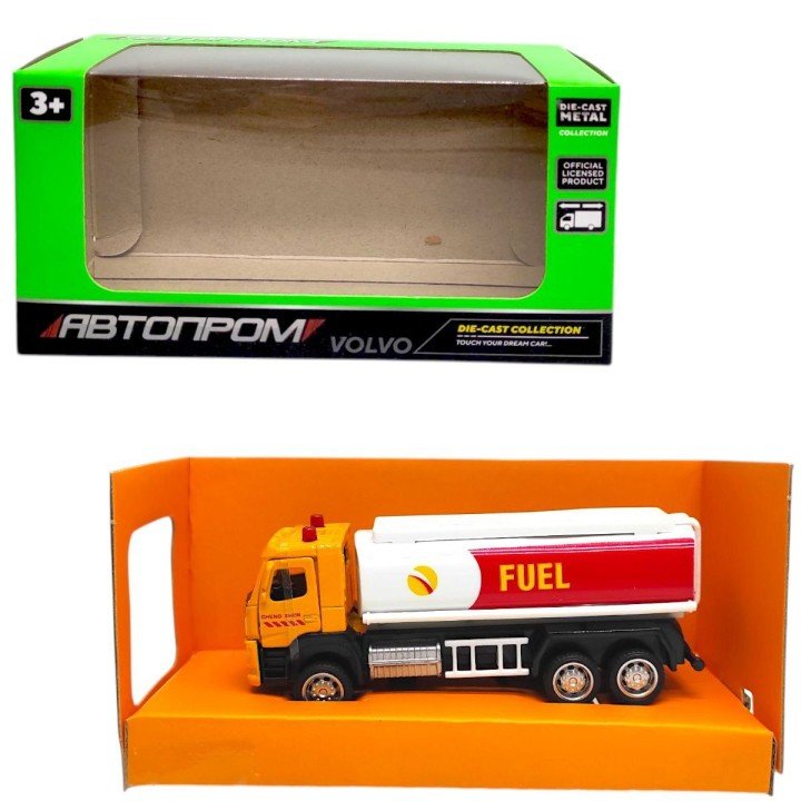 Машина металева "АВТОПРОМ. 1:72 Volvo Oil Tanker"