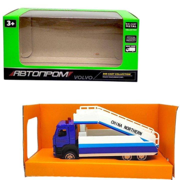 Машина металева "АВТОПРОМ. 1:72 Volvo Boarding Truck" (13,5*7*5 см)